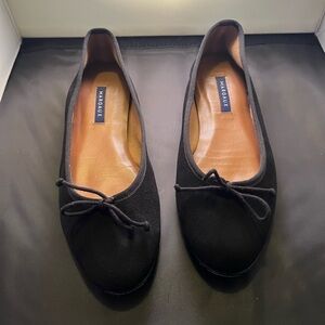 Margaux Classic Black Suede “The Demi” Ballet Flats EU 40.5